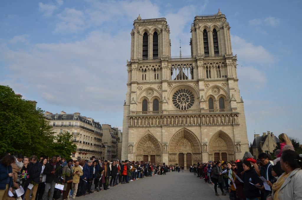 Notre-Dame avant la messe des Rameaux (14 avril 2019)