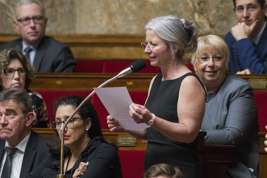 Agnès Thill dans l'hémicycle (DR)