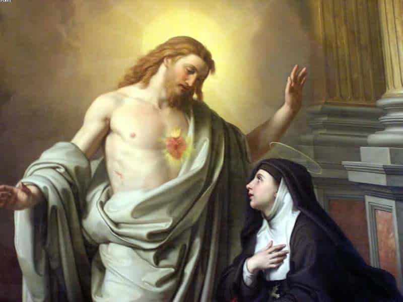 Apparition à sainte Marguerite Marie Alacoque