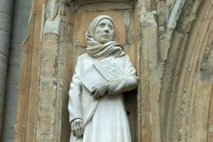 Sainte Julian de Norwich. Cathédrale de Norwich, à l'est de l'Angleterre.