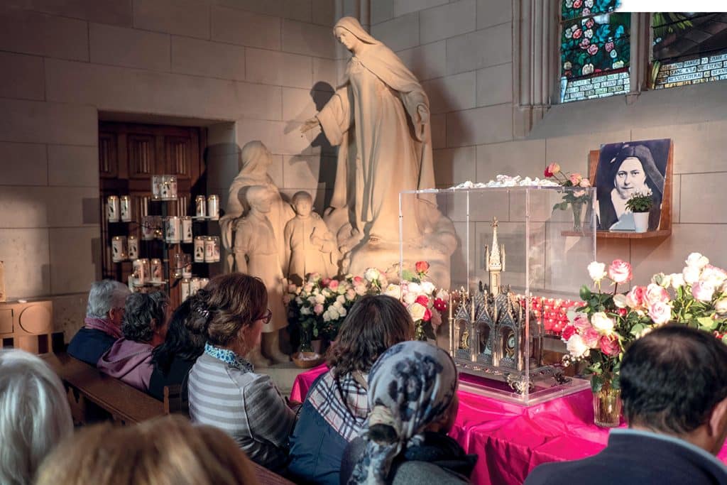 Sanctuaire Sainte-Thérèse à Paris, où se déroule la Semaine thérésienne, organisée par les Apprentis d'Auteuil.