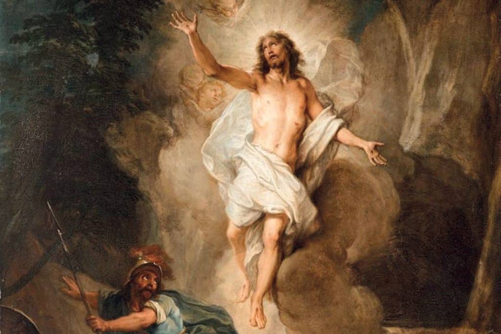 CORPS GLORIEUX. La Résurrection du Christ (1870), de Nicolas Bertin, montre le « corps glorieux » de Jésus, celui des bienheureux lors de la résurrection de la chair.