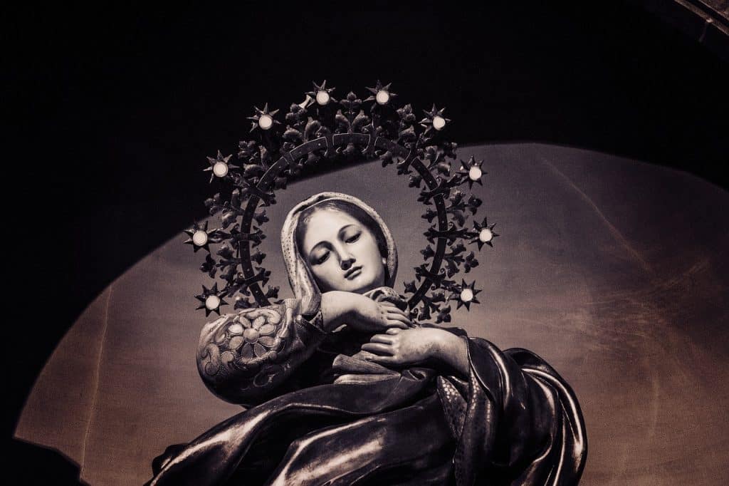 Vierge de l'église de Notre-Dame de Covadonga, Madrid.