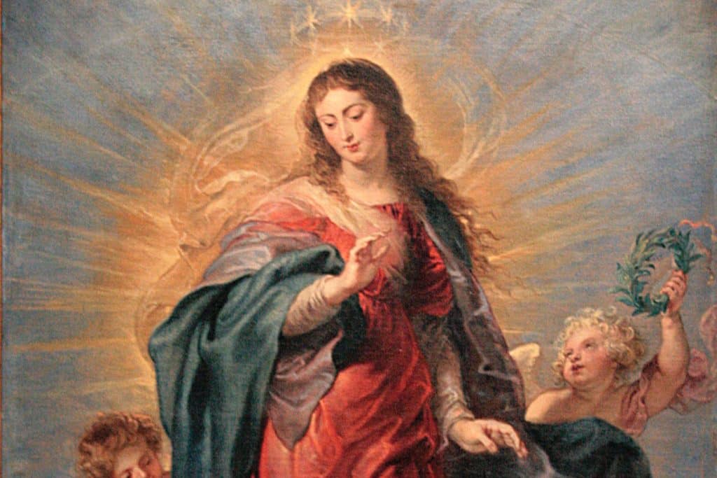 L'Immaculée Conception, par Pierre Paul Rubens, au musée du Prado de Madrid (Espagne), 1628 et 1629.