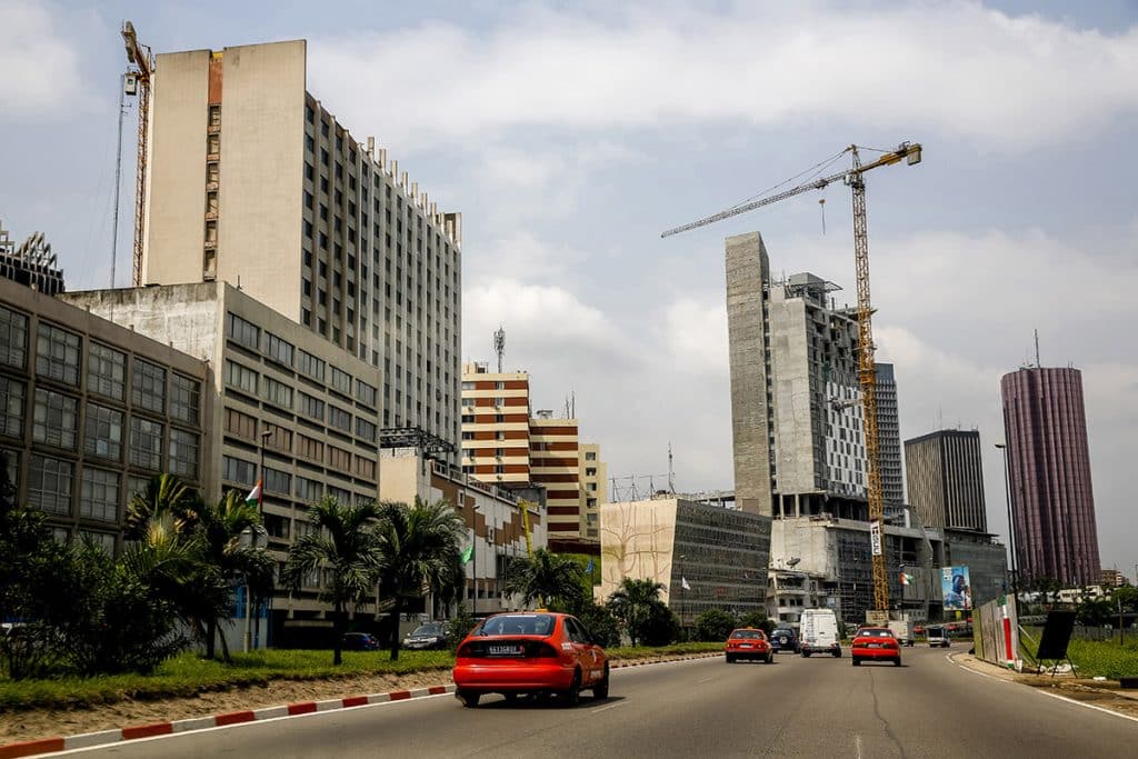 La corniche, Abidjan, Côte d'Ivoire.