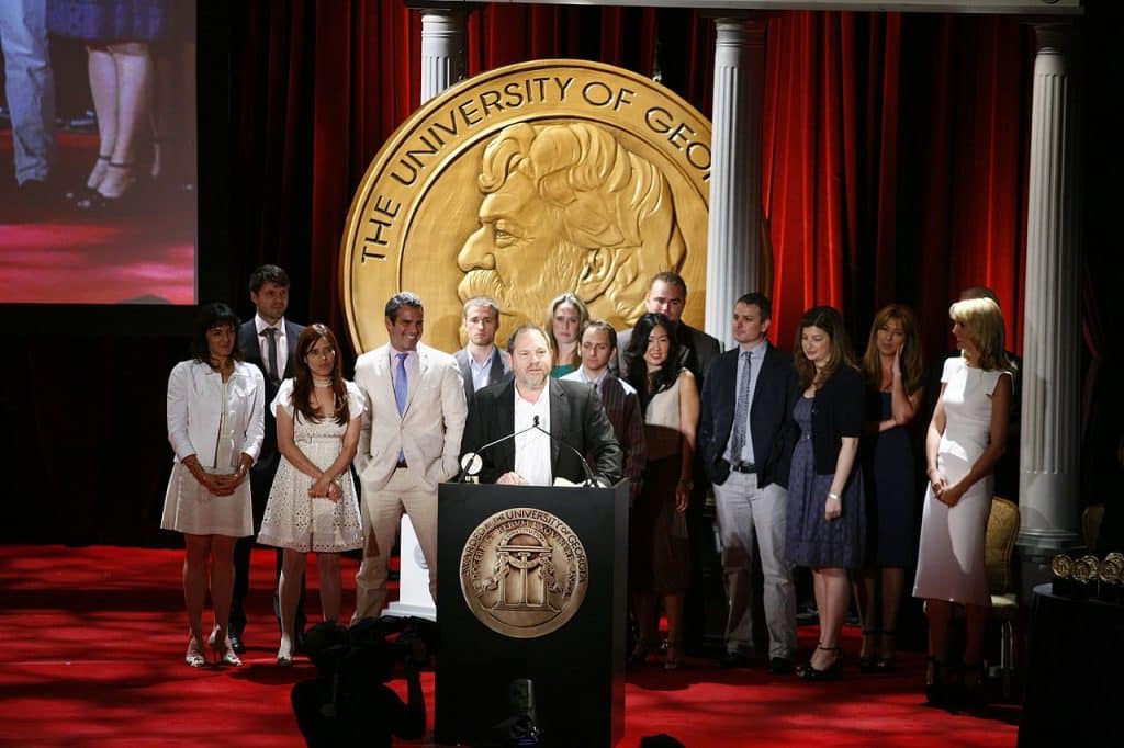 Harvey Weinstein lors d'une remise de prix à New York en 200