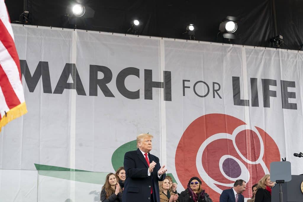 Donald Trump a prononcé un discours lors de l’édition 2020 de la Marche pour la vie.