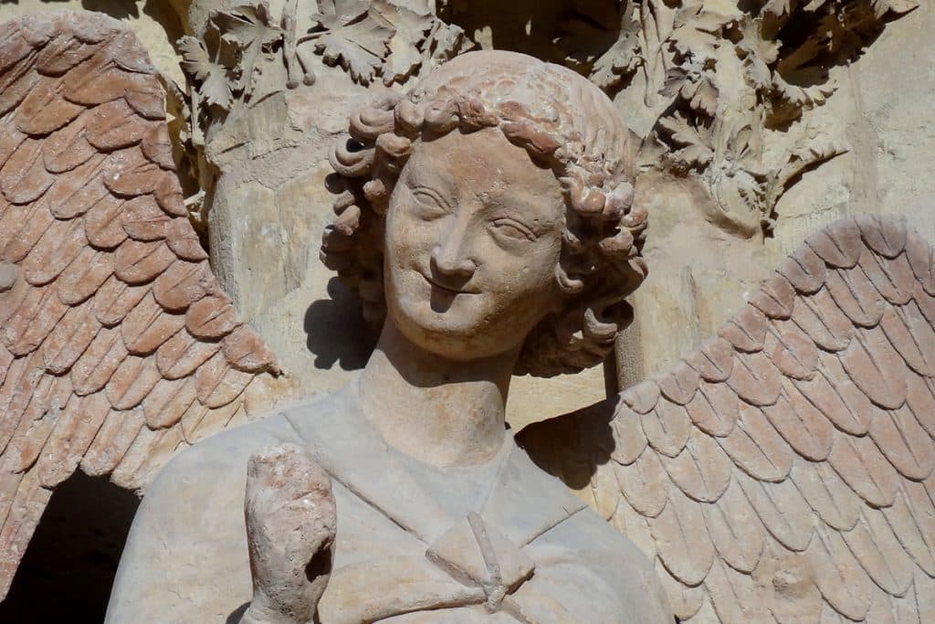 L'ange au sourire, cathédrale de Reims