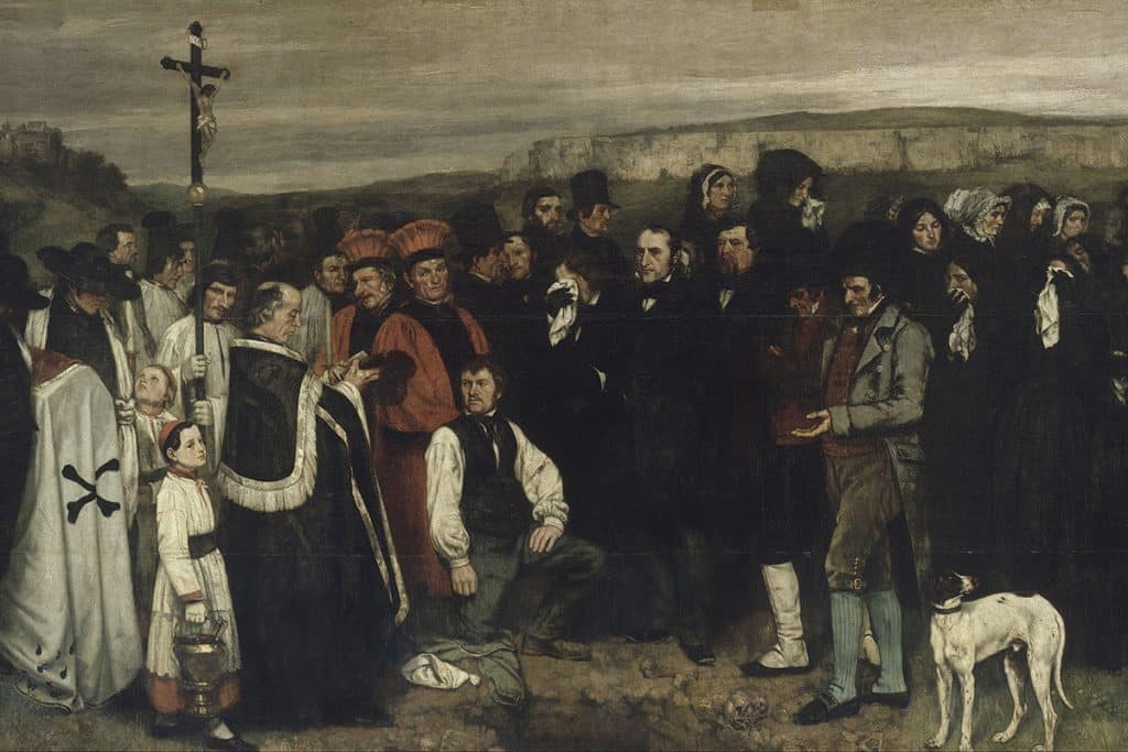 Un enterrement à Ornans, Gustave Courbet