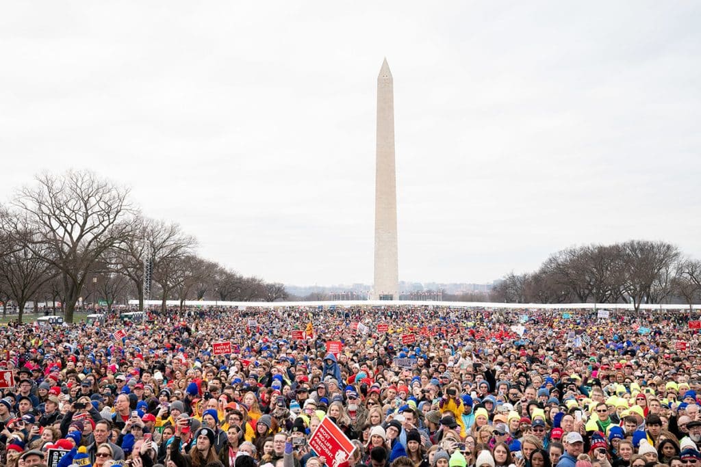 Marche pour la vie à Washington, le 24 janvier 2020