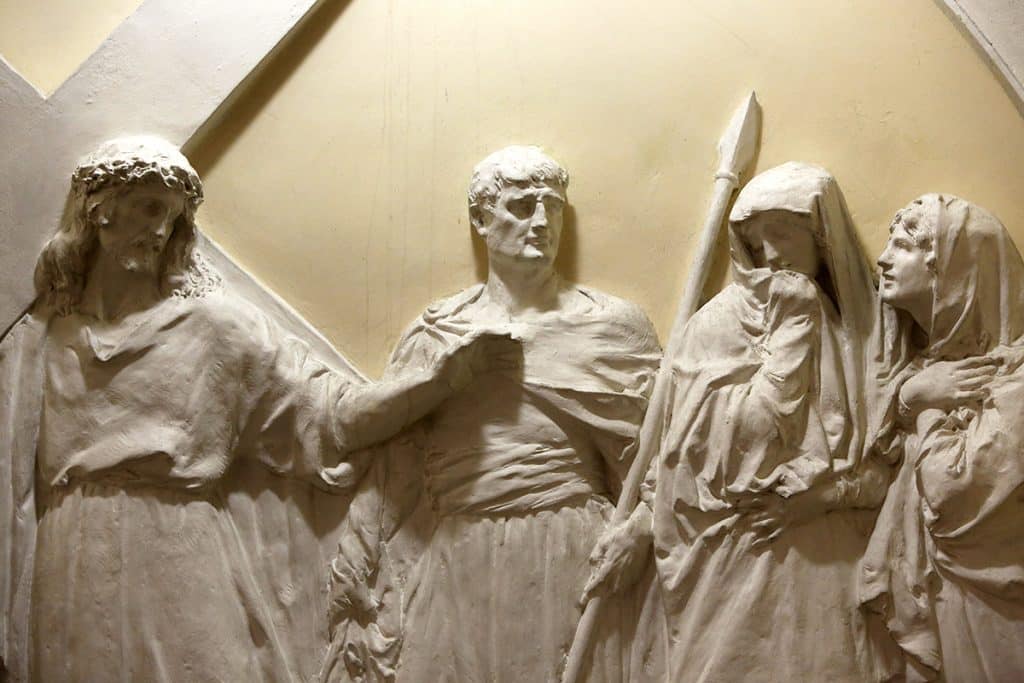 Église Saint-Jean-Baptiste, Arras. Chemin de Croix. VIIIe station : Jésus console les filles d'Israël