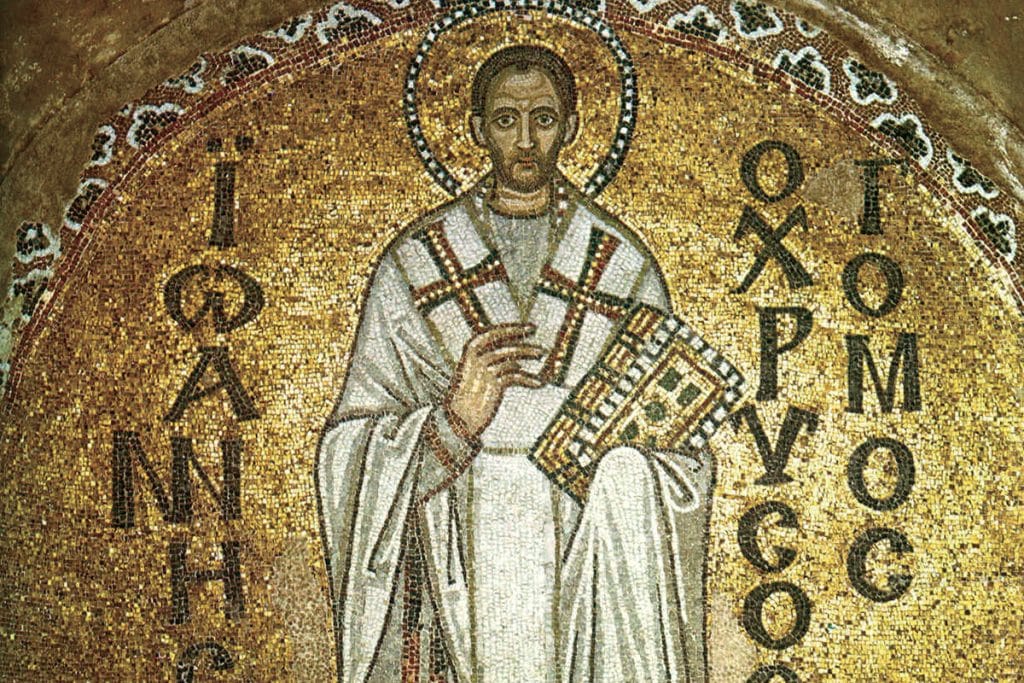 Saint Jean Chrysostome encourageait à communier avec « pureté de cœur et conscience pure ».