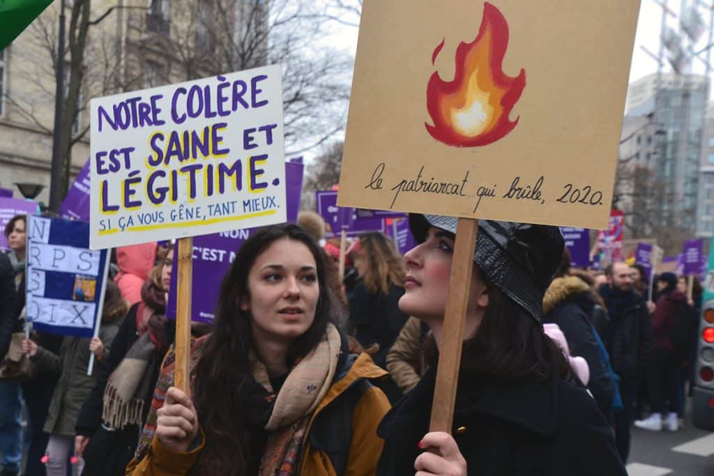 Manifestation pour la Journée des femmes, 8 mars 2020, Paris.