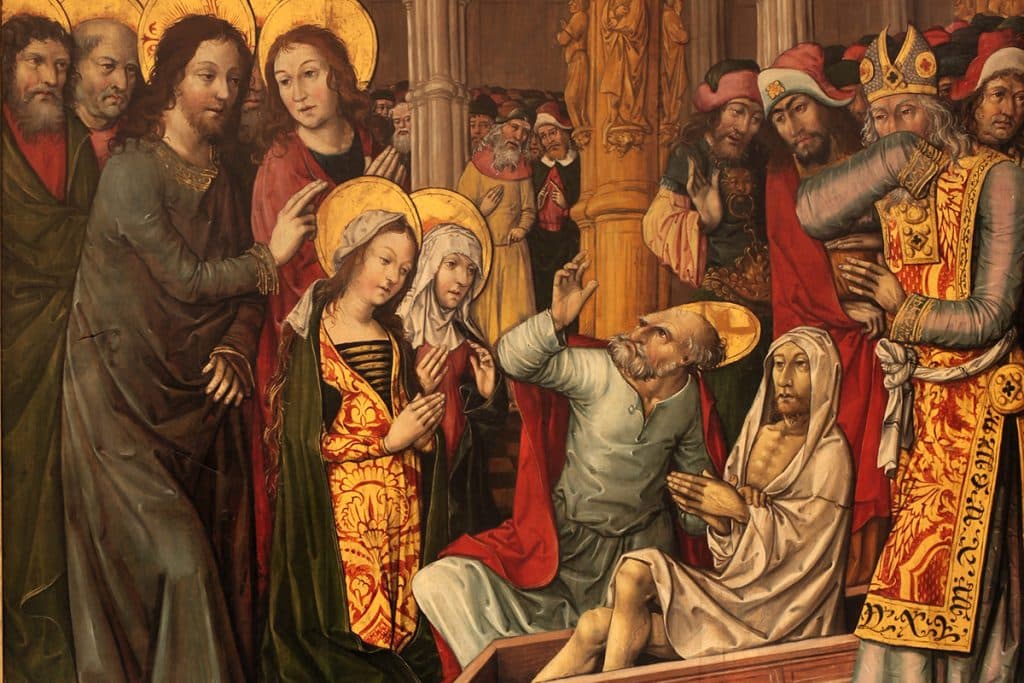 La résurrection de Lazare, Jacquelin de Montluçon, v. 1496.