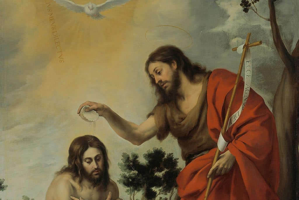 Le baptême du Christ, Esteban Murillo