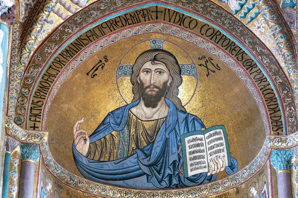 Christ Pantokrator, cathédrale de Cefalù, Sicile.