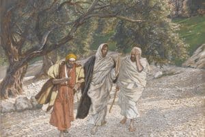 Les pèlerins d’Emmaüs en chemin, James Tissot.