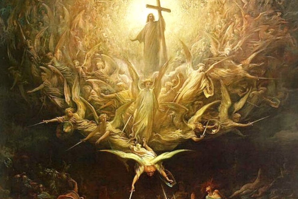 Le triomphe du christinaisme sur le paganisme, Gustave Doré (détail)