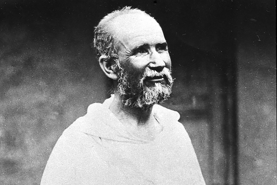 Dernière photo de Charles de Foucauld vivant, vers 1915.