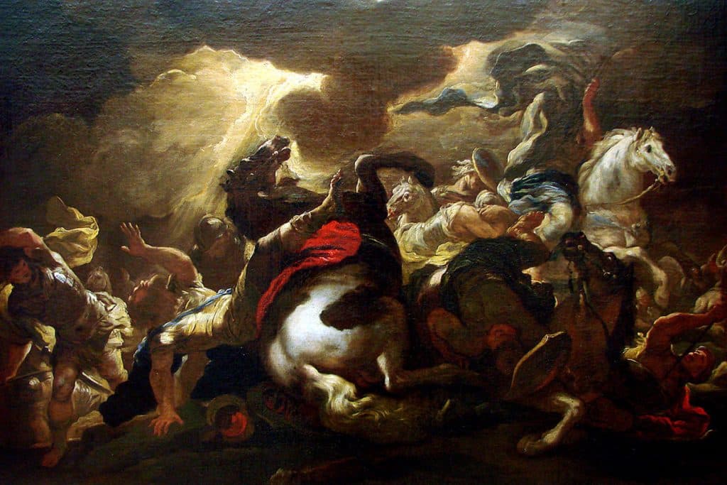 La conversion de Saint Paul, Luca Giordano