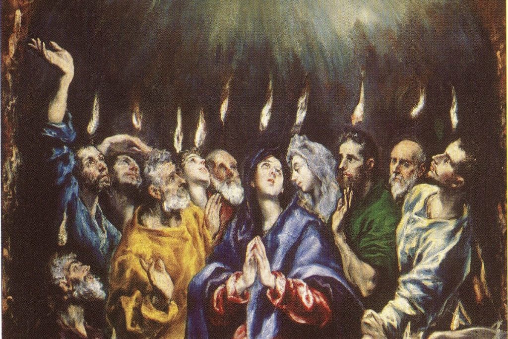 « Pentecôte » par El Greco, vers 1600.