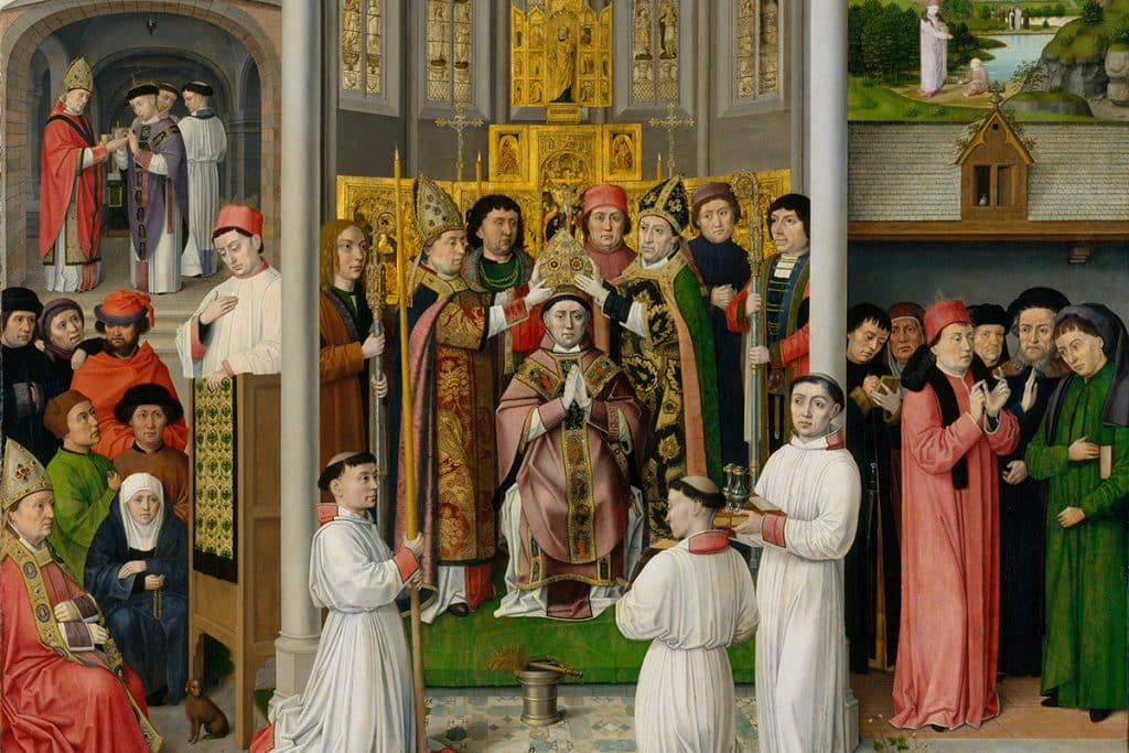 Scènes de la vie de saint Augustin d'Hippone, par le maître de St Augustin.