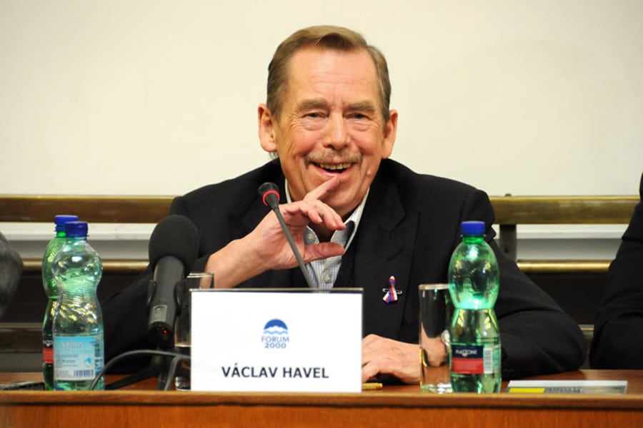 Vaclav Havel à la conférence La liberté et ses adeversaires, Prague, 2009.
