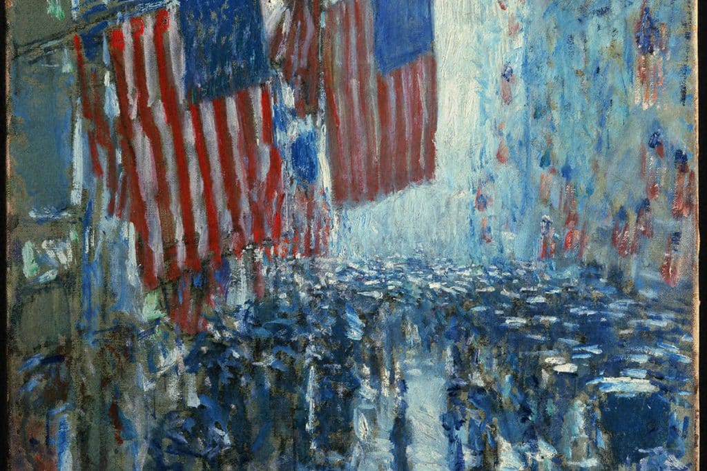 Rainy Day, Fifth Avenue par Childe Hassam, 1916