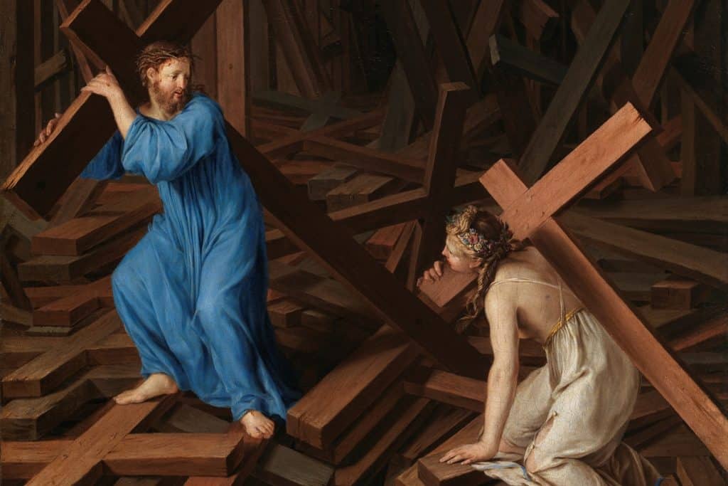 L’âme chrétienne accepte la Croix par un artiste inconnu, 1630.