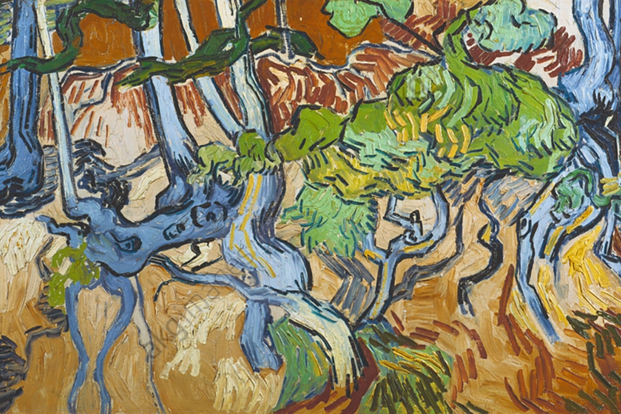 Racines d’arbres par Vincent van Gogh, 1890
