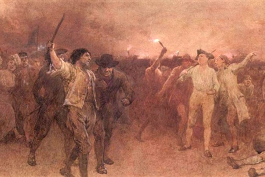 « La sédition de Londres » (Gordon Riots) par Charles green, 1896*
