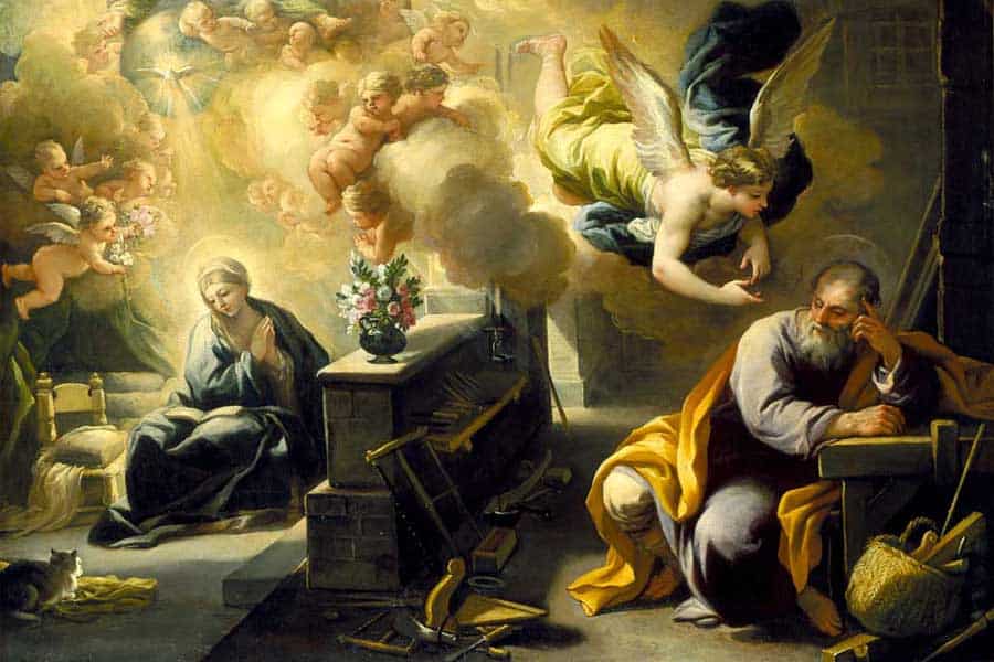 Luca Giordano : "le songe de Saint Joseph" - 1700