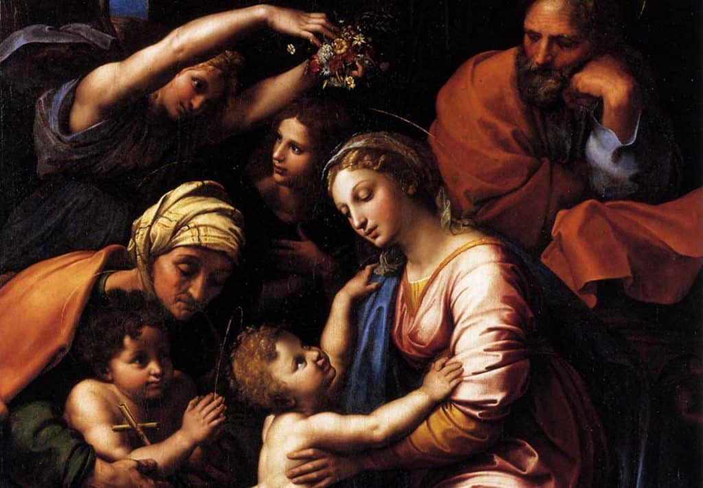 La sainte famille par Raphael - 1518
