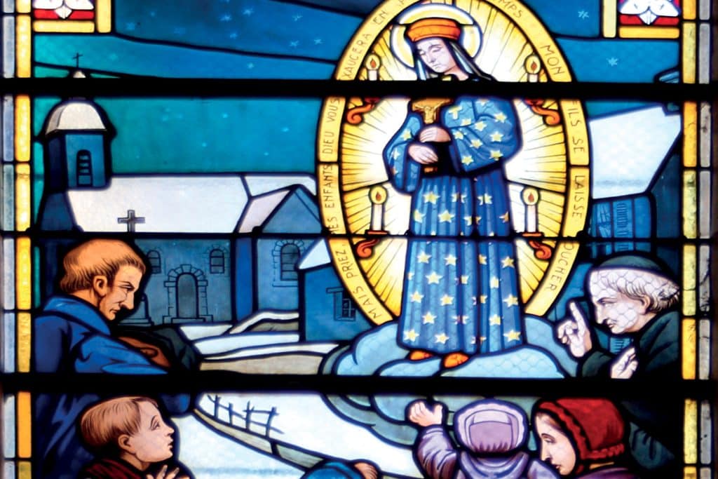 La Sainte Vierge est exclusivement apparue aux enfants, le 17 janvier 1871.
