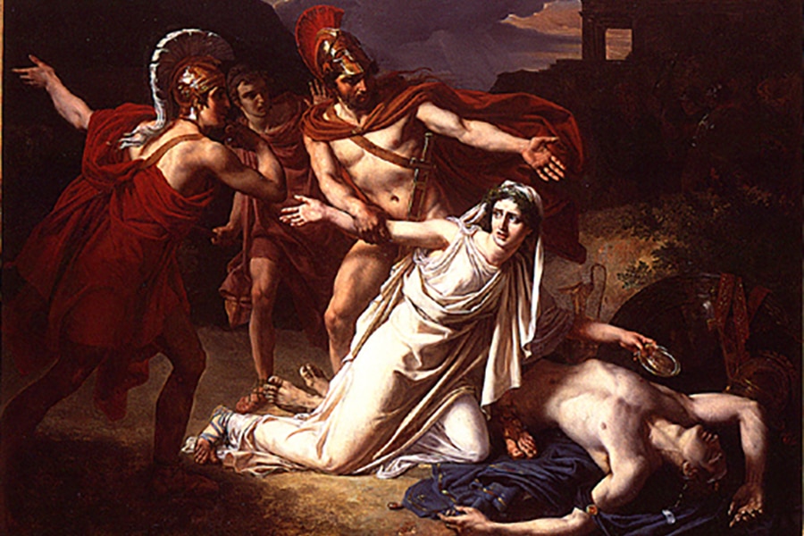 Antigone donnant la sépulture à Polynice.