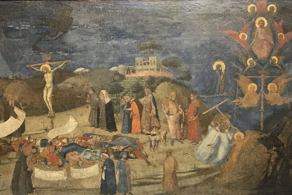 Allégorie de la Rédemption de Ambrogio Lorenzetti, vers 1338.