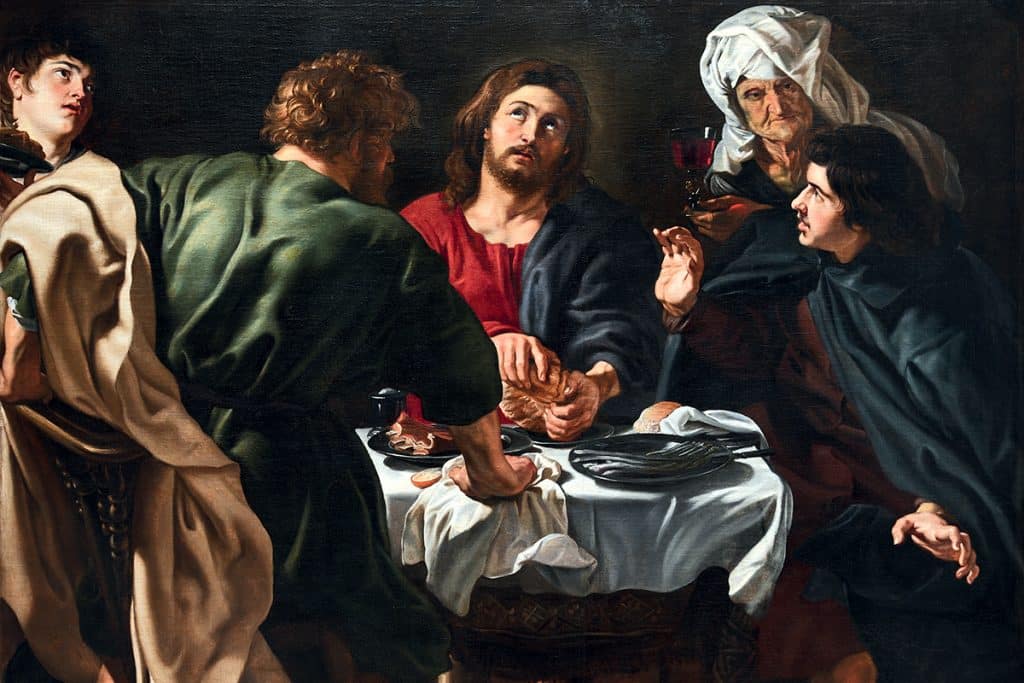 Les pèlerins d’Emmaüs, Rubens, Saint-Eustache, Paris.