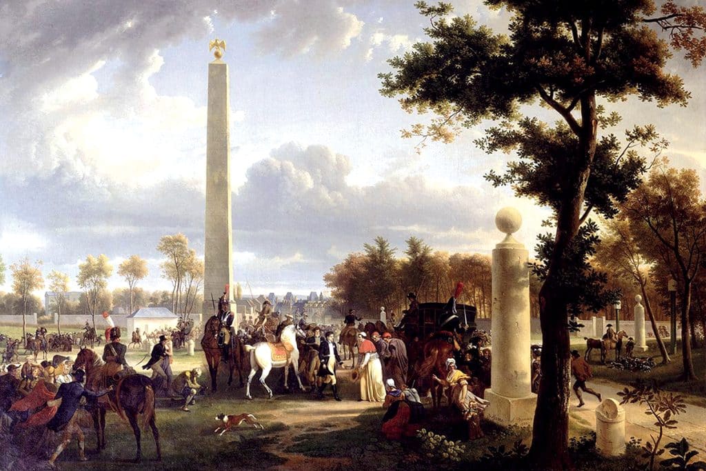 Rencontre de Napoléon et du pape Pie VII dans la forêt de Fontainebleau, le 25 novembre 1804, Jean-Louis Demarne