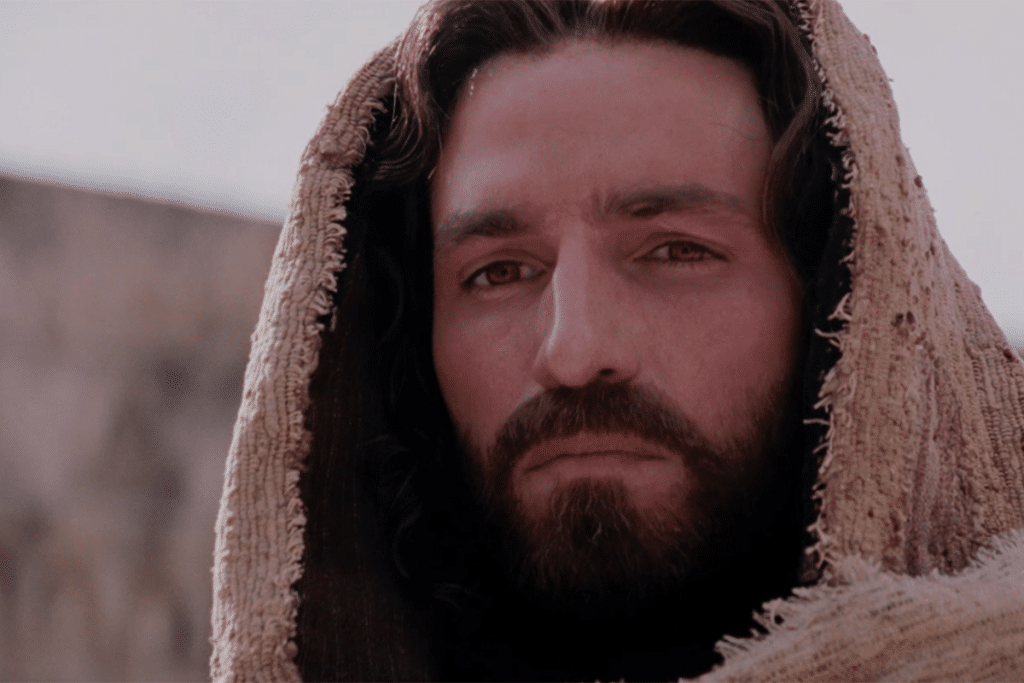 Jim Caviezel dans La Passion du Christ de Mel Gibson (2004).
