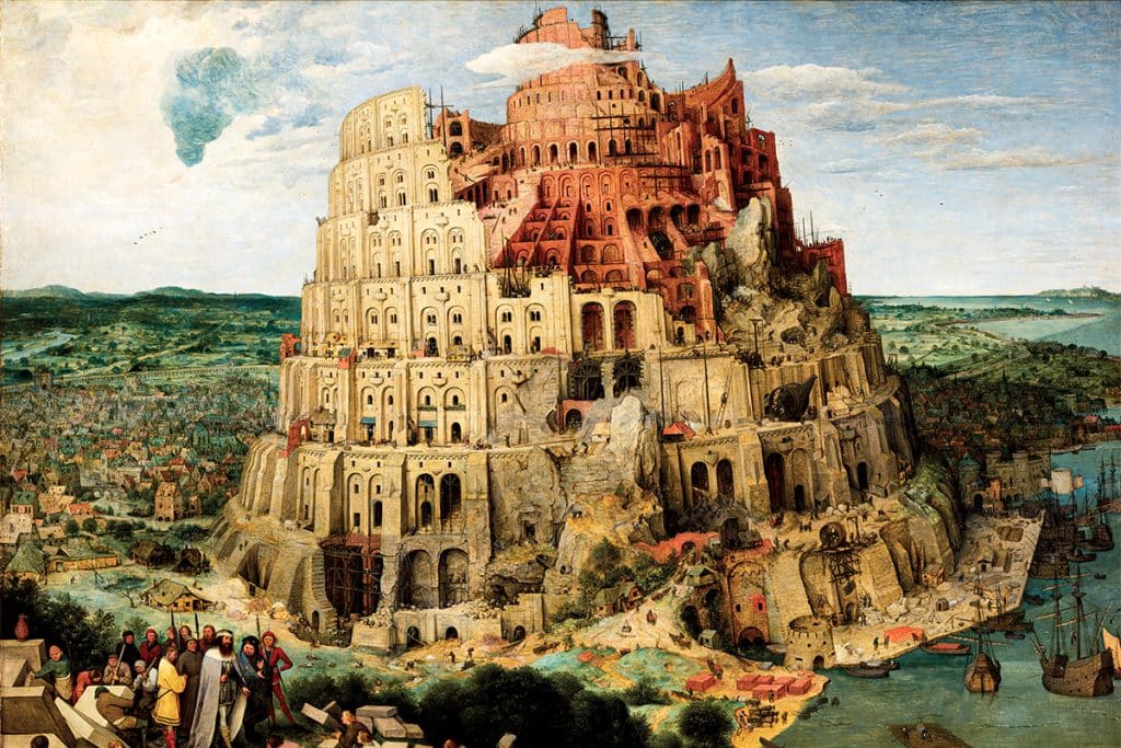 La Tour de Babel (1563), de Brueghel l’Ancien (1525-1569).