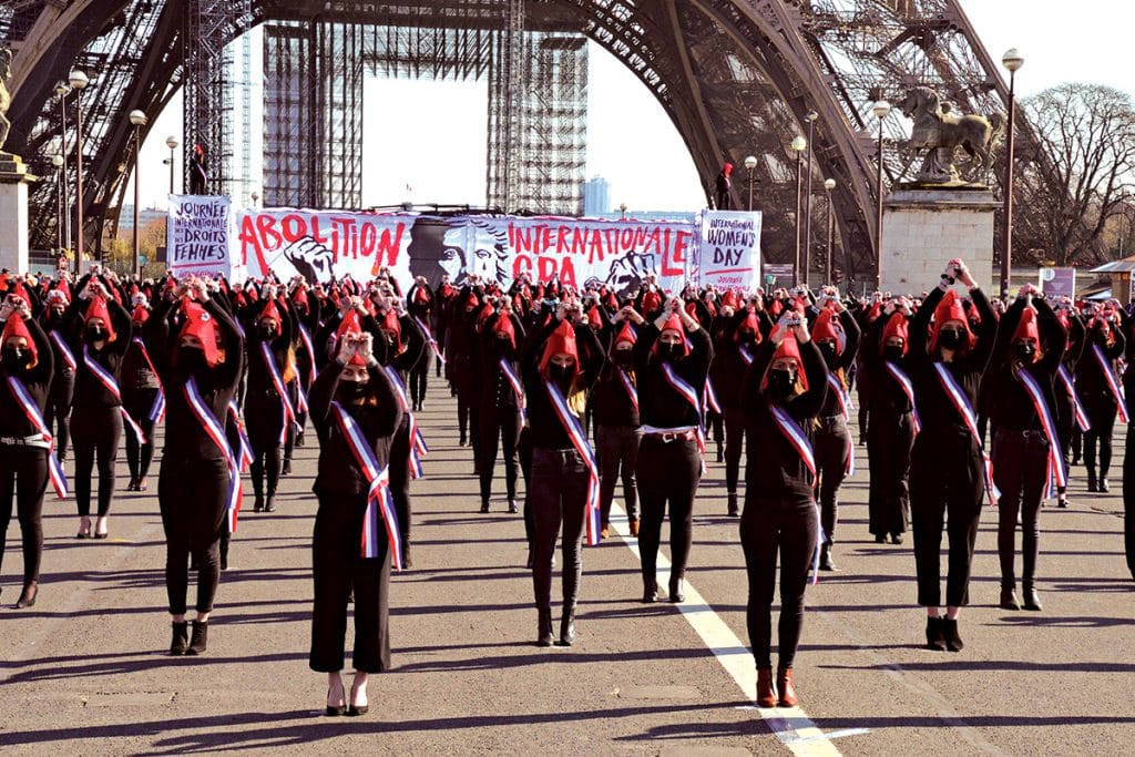 Mobilisation contre la GPA de La Manif pour tous, Journée de la femme, 2021.