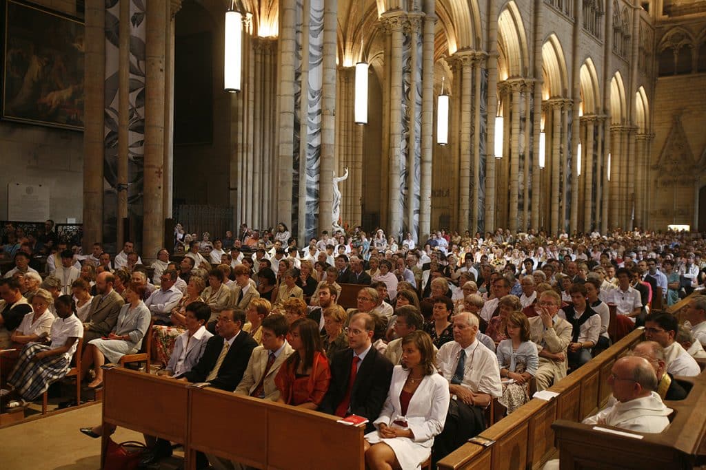Messe à la catéhdrale Saint-Jean à Lyon