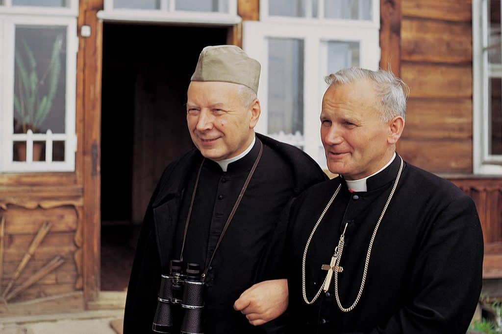 Stefan Wyszynski et Karol Wojtyla, futur Jean-Paul II.