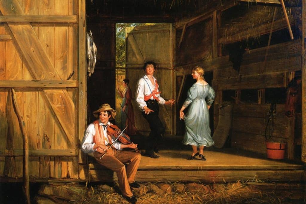 Dancing on the Barn Floor by William Sidney Mount, 1831