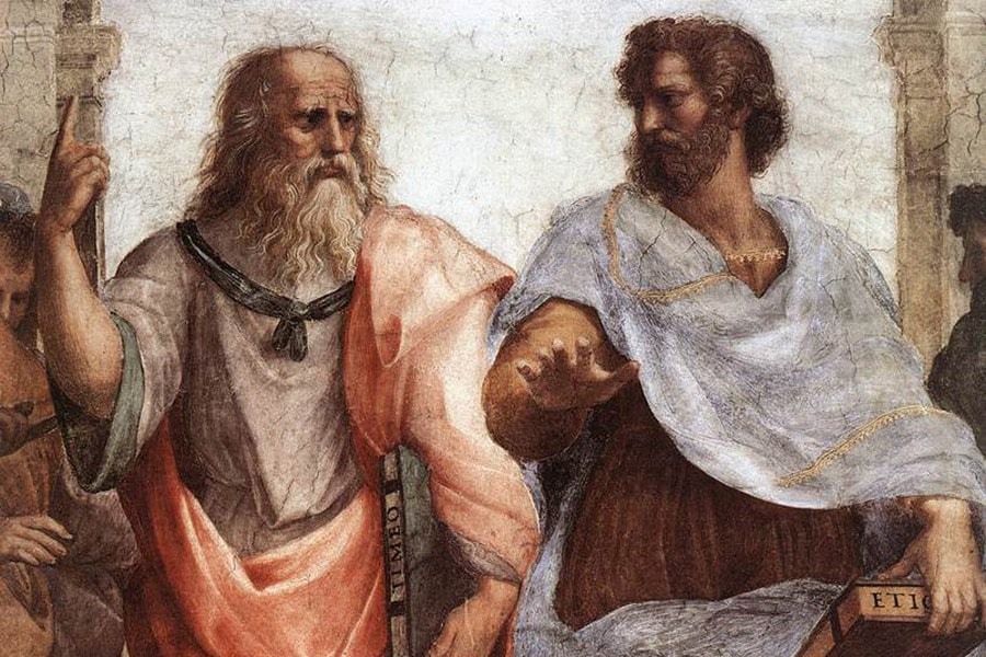 Platon et Aristote, par Raphaël, 1509.