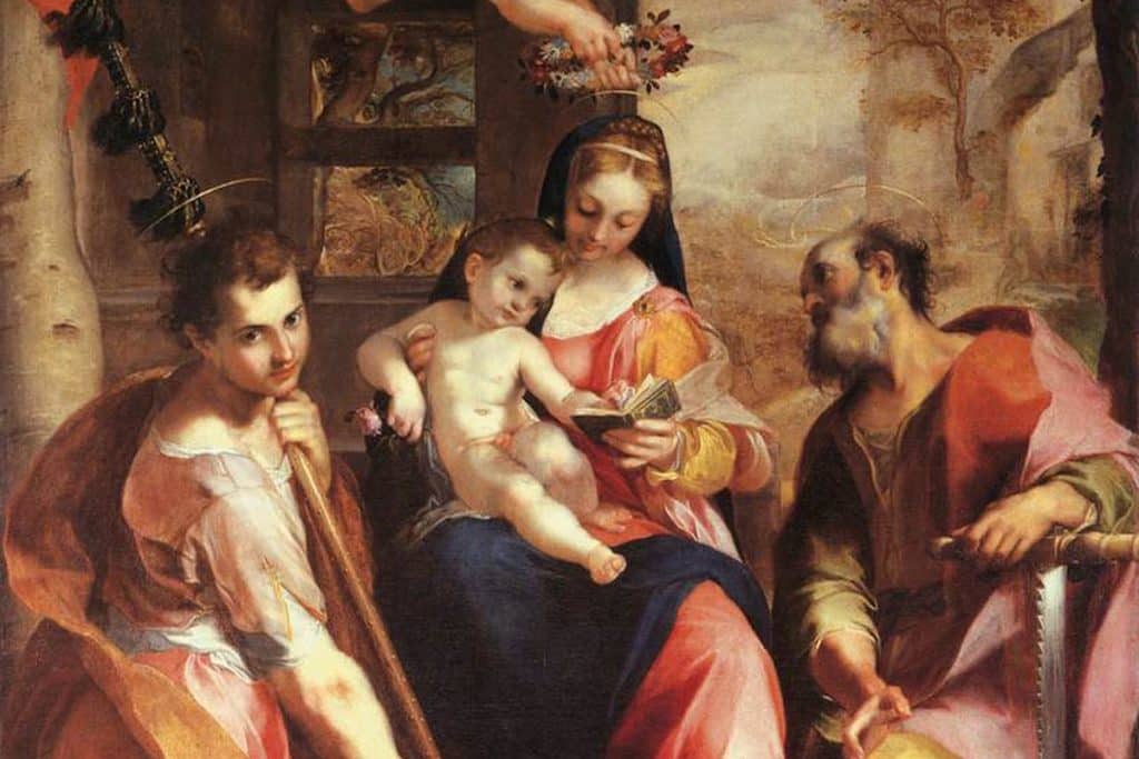 Vierge à l'Enfant avec saint Simon et saint Jude, Federico Barocci, 1567.