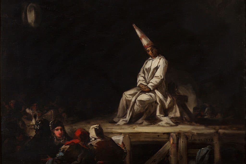 « Autodafé » par Eugenio Lucas Velasquez, 1853