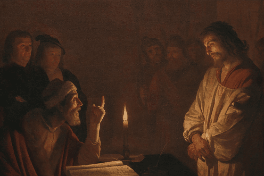 Jésus devant le Grand prêtre, Gerrit van Honthorst, 1617