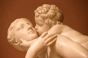 Affection maternelle, 1837, (détail), Edward Hodges Baily, Victoria and Albert Museum, Londres.