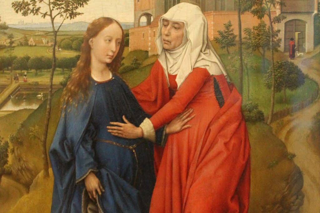 « La Visitation », Rogier van der Weyden, vers 1445